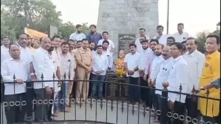 उदगीर: उदगीरात छत्रपती शिवाजी महाराज चौकात स्वराज्याभिषेक दिन साजरा