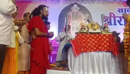 मेहता में राम कथा सुनने के लिए उमड़ा जन सैलाव  कहानी से मनोज सेन की रिपोर्ट