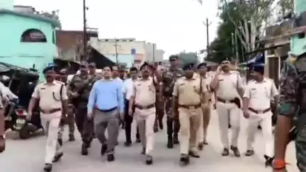 हज़ारीबाग: बकरीद को लेकर हजारीबाग प्रशासन अलर्ट, संवेदनशील इलाकों में किया फ्लैग मार्च