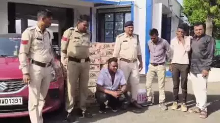 बड़वानी: सिलावद पुलिस ने कार से भारी मात्रा में अवैध शराब की ज़ब्त, एक आरोपी हुआ गिरफ्तार