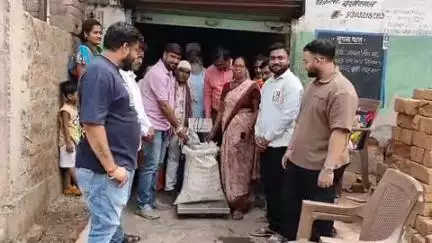 तिल्दा: नगर पालिका की सभापति रानी सौरभ जैन की पहल पर तिल्दा नेवरा में मनाया गया चावल उत्सव