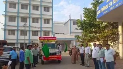 गोपद बनास: सीधी जिले में मुख्य चिकित्सा अधिकारी ने जिला अस्पताल से मलेरिया रथ को हरी झंडी दिखाकर किया रवाना