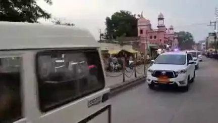 खंडवा नगर: खंडवा में ईद उल अजहा को लेकर शहर भर में निकाला गया फ्लैग मार्च