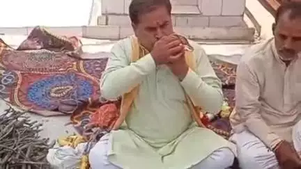 बुढ़ाना: बुढाना तहसील क्षेत्र के गांव मदीनपुर में भूमिया खेड़ा का आठवां स्थापना दिवस हवन पूजन के बाद धूमधाम से मनाया गया