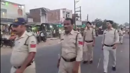 बिजावर: गुलगंज थाना पुलिस ने कस्बे में मस्जिदों की जाँच की, शांतिपूर्ण त्यौहार मनाने की अपील की