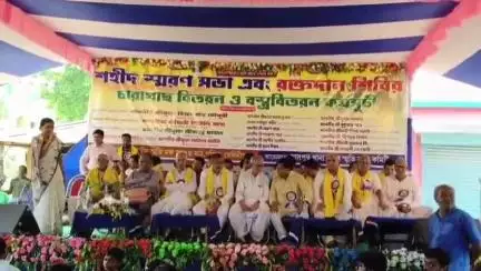 দাসপুর ১: দাসপুর থানা শহীদ স্মৃতি রক্ষা কমিটির উদ্যোগে শহীদ স্মরণ সভা, রক্তদান শিবির