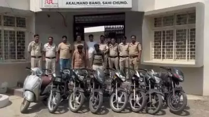 मनासा: मनासा पुलिस ने अंतरराज्यीय वाहन चोर गिरोह का पर्दाफाश किया, 8 मोटरसाइकिल जब्त, दो आरोपी गिरफ्तार