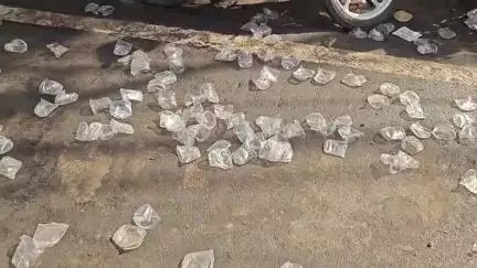 झांसी: प्लास्टिक हटाओ पर्यावरण बचाव अभियान की पोल खोलते इलाइट चौराहे पर फैले प्रतिबंधित डिस्पोजल #jansamasya