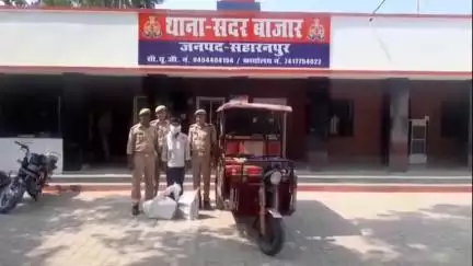 सहारनपुर: सदर बाजार थाना पुलिस ने सहारनपुर रेलवे रोड से ई-रिक्शा चोरी करने वाले एक चोर को किया गिरफ्तार