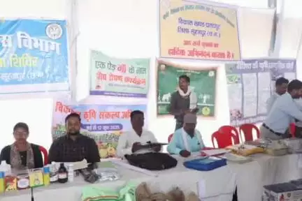 रामानुजनगर: विकसित कृषि संकल्प अभियान के अंतर्गत दो पालियों में शिविरों का आयोजन किया गया
