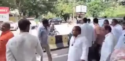 మేడ్చల్: కాలేశ్వరం కమిషన్ విచారణకు హాజరైన మల్కాజిగిరి ఎంపీ ఈటెల రాజేందర్