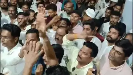 ಬಸವಕಲ್ಯಾಣ: ಮಾಜಿ ಎಂಎಲ್‌ಸಿ ವಿಜಯಸಿಂಗ್ ಬಗ್ಗೆ ಹಗುರ ಮಾತು ಆರೋಪ, ಶಾಸಕ ಸಲಗರ್ ವಿರುದ್ಧ ನಗರದಲ್ಲಿ ಕಾಂಗ್ರೆಸ್ ಪ್ರತಿಭಟನೆ