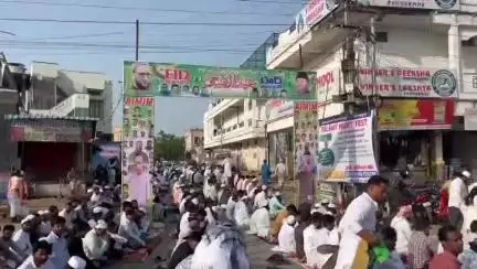 నిర్మల్: బక్రీద్ పండుగ నేపథ్యంలో నిర్మల్ జిల్లా కేంద్రంలోని ఈద్గా వద్ద బందోబస్తును పర్యవేక్షించిన ఏఎస్పీ రాజేష్ మీనా