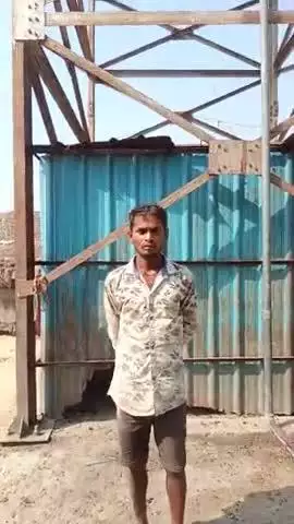 चांद थाना #बहेरिया गांव में टंकी का हाल#
