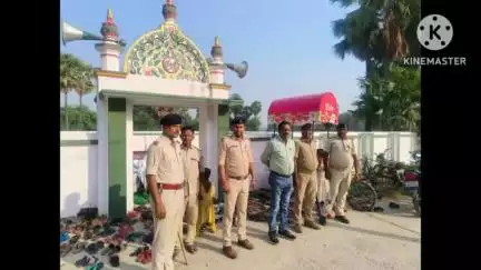 छपरा: छपरा जिले के ईदगाह और मस्जिद के पास शांति व्यवस्था के लिए मजिस्ट्रेट और पुलिस तैनात