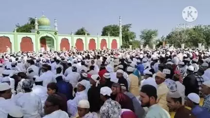 आगर: बड़ौद नगर में मुस्लिम समुदाय ने हर्षोल्लास से मनाया ईद उल अजहा का पर्व