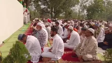 कटंगी: कटंगी सहित क्षेत्र में ईद की नमाज अदा की गई, क्षेत्र की खुशहाली और सलामती के लिए दुआ मांगी गई