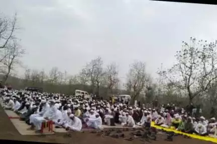 उदयपुरा: उदयपुरा विधानसभा में बकरीद पर मुस्लिम नागरिकों ने नमाज अदा की