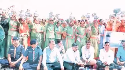 सांचोर: सांचोर में वृक्षारोपण, बोरला तालाब की पूजा एवं द्वीप प्रज्ज्वलन के साथ वन्दे गंगा कार्यक्रम का आगाज