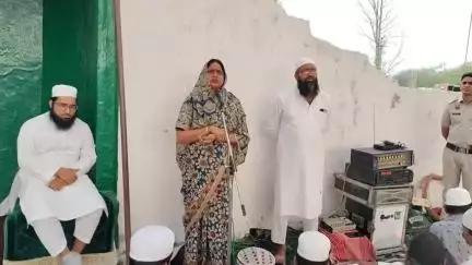 जगाधरी: यमुनानगर में ईद पर ईदगाह पहुंचीं नगर निगम मेयर, मुस्लिम समुदाय को दी ईद की बधाई