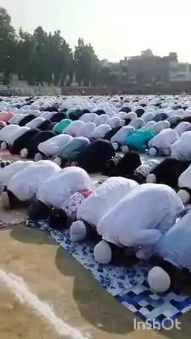 बेगूसराय: गांधी स्टेडियम में हुई बकरीद की नमाज, सुरक्षा के थे पुख्ता इंतजाम