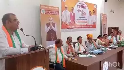 बीकानेर: बीजेपी के 11 वर्ष पूर्ण होने के उपलक्ष्य में भाजपा कार्यालय में आयोजित हुई जिला स्तरीय कार्यशाला