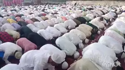 हिलसा: हिलसा शहर में बक़रीद पर तीन स्थानों पर अदा की गई नमाज़, प्रशासन रहा मुस्तैद