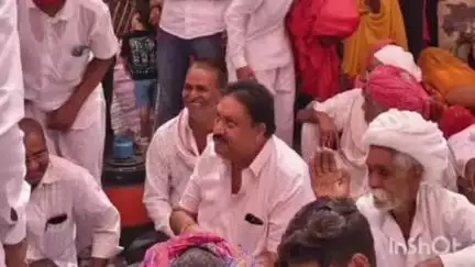 कुम्भलगढ़: कुम्भलगढ़ विधायक ने ग्राम माली खेड़ा में आयोजित मंदिर की प्राण-प्रतिष्ठा में लिया भाग