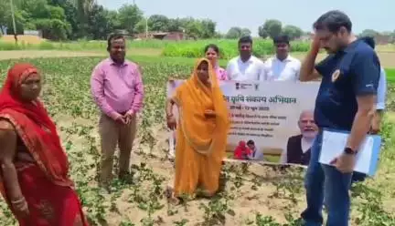 भिंडी खेत में रोग प्रबंधन पर मार्गदर्शन, महिला कृषकों को मिली वैज्ञानिक सलाह! 
#ViksitKrishiSankalpAbhiyan #AgriGoI