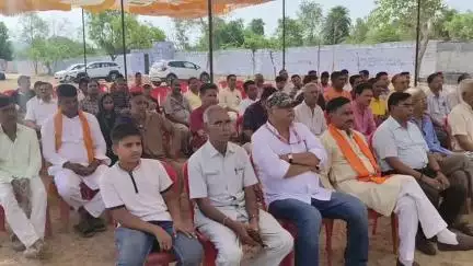 धौलपुर: विद्या भारती संस्थान के विद्यालय में हुआ भूमि पूजन