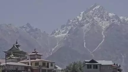 कल्पा: किन्नौर के पहाड़ों पर बर्फ और ग्लेशियर पिघलने लगे, नदी-नालों का जलस्तर बढ़ा