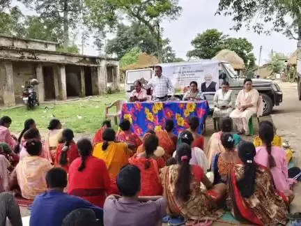 बूरमू: बुढ़मू प्रखंड के गेसवे ग्राम में विकसित कृषि संकल्प अभियान चलाया गया