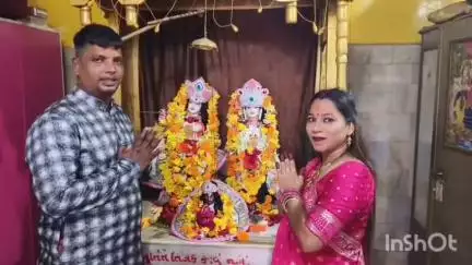વ્યારા: વ્યારા શહેરના ફડકે નિવાસ ખાતેથી રાધાકૃષ્ણ મંદિરના પાટોત્સવ નિમિતે શોભાયાત્રા નીકળી.