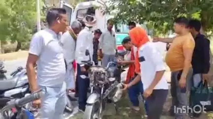 सेपउ: ईंटकी गांव के पास 2 बाइकों की जबरदस्त भिड़ंत में 2 युवक हुए घायल