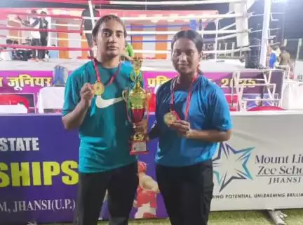 पिंड्रा: राज्यस्तरीय जूनियर महिला बॉक्सिंग प्रतियोगिता में काशी की दो बेटियों ने जीते गोल्ड मेडल