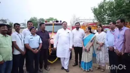 अहमदपूर: टेंभुर्णी रोडवरील पाण्याचे टाकीजवळ अग्निशमन अधिकारी व कर्मचारी निवासस्थानाचा लोकार्पण सोहळा संपन्न