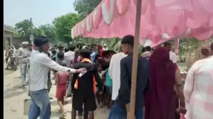 लंभुआ: धरमगंज में भक्ति-भोजन का संगम, शनिवार को श्रद्धालुओं की भारी भीड़ रही