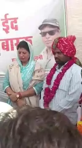 हिण्डौन: ईदगाह पहुंची विधायक अनीता जाटव ने मुस्लिम समाज को ईद की बधाई दी, विकास के लिए 15 लाख रुपए देने की घोषणा की