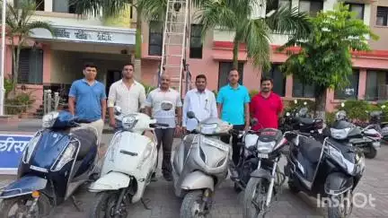 शेगाव: स्थानिक गुन्हे शाखा पथक बुलढाणाच्या पथकाने एका अल्पवयीन चोरट्याला नांदुरा येथून अटक करून पाच मोटारसायकल जप्त केल्या