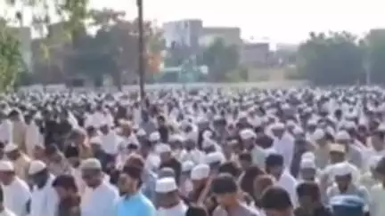शहरातील छावणी परिसरासह विविध ठिकाणी बकरी ईद उत्साहात साजरी; पोलिसांचा मोठा बंदोबस्त