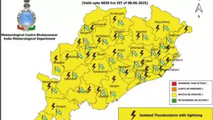 ପୁରୀ ମ୍ୟୁନିସିପାଲଟି: ଜିଲ୍ଲାରେ ପ୍ରବଳ ବର୍ଷା ପ୍ରବାହକୁ ଦୃଷ୍ଟିରେ ରଖୁ ଜିଲ୍ଲାକୁ ଆସନ୍ତାକାଲି ପାଇଁ ପାଣିପାଗ ବିଭାଗ ୟେଲୋ ୱାର୍ଣିଂ ଜାରି କରିଛି