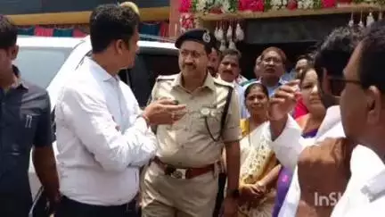 రాష్ట్ర విద్యా శాఖ మంత్రి జిల్లా పర్యటన సందర్భంగా ఏర్పాట్లను పరిశీలించిన జిల్లా ఎస్పీ ఎస్.వి. మాధవరెడ్డి