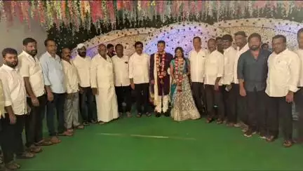 పీలేరులో నూతన వధూవరులను ఆశీర్వదించిన ఎమ్మెల్యే నల్లారి కిషోర్ కుమార్ రెడ్డి