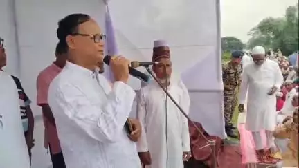 সীতাই: হরিবোলা হাটের ঈদগাহ মাঠে সম্প্রীতির বার্তা দিলেন সাংসদ
