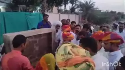 किशनगढ़: मार्बल सिटी के सराना रोड क्षेत्र में केंद्रीय कृषि राज्य मंत्री भागीरथ चौधरी ने ₹2.70 करोड़ के नाले का किया शुभारंभ