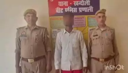 एत्मादपुर: पोक्सो एक्ट के मामले में वांछित अभियुक्त को खंदौली से किया गिरफ्तार