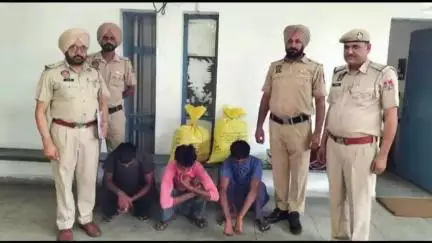 ਰੂਪਨਗਰ: ਨੂਰਪੁਰ ਬੇਦੀ ਪੁਲਿਸ ਵੱਲੋਂ 37 ਕਿਲੋ ਭੁੱਕੀ ਸਮੇਤ ਤਿੰਨ ਵਿਅਕਤੀਆਂ ਨੂੰ ਕੀਤਾ ਕਾਬੂ ਮਾਮਲਾ ਦਰਜ