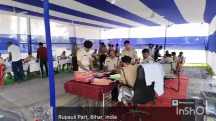 मधेपुरा: मधेपुरा जिला मुख्यालय में नवनियुक्त 37 सिपाहियों ने जिला बल में योगदान दिया