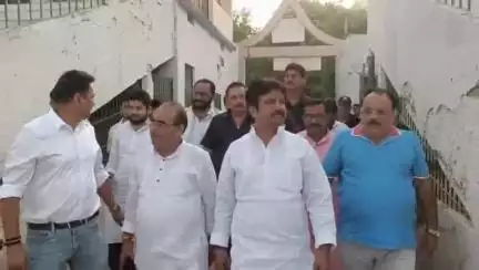 आरा: वीर कुंवर सिंह स्टेडियम में चिराग पासवान के कार्यक्रम की तैयारी का जायजा लिया लोजपा के नेता हुलास पांडेय ने