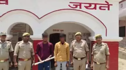 सेवराई: दिलदारनगर पुलिस ने हत्या के मामले में वांछित दो अभियुक्तों को उसिया गांव से किया गिरफ्तार
